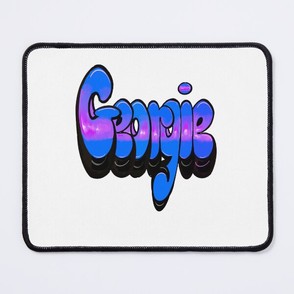 Item preview, Georgie Name Graffiti Throwie Retro Blue Purple Street Art designed and sold by Artonmytee.