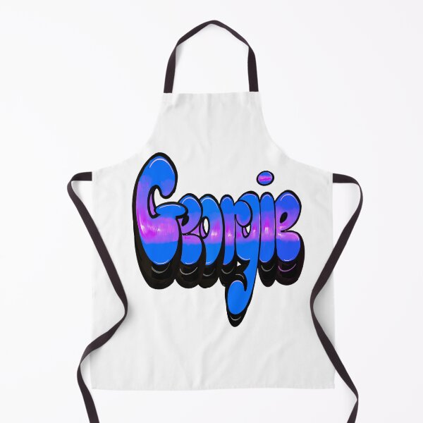 Item preview, Georgie Name Graffiti Throwie Retro Blue Purple Street Art designed and sold by Artonmytee.