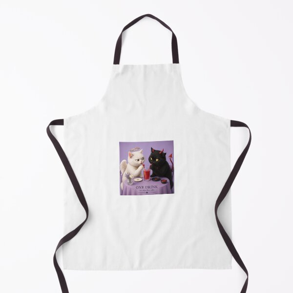 Item preview, Angel Cat Devil Cat One Drink Two Sides designed and sold by LovelyCatGalaxy.