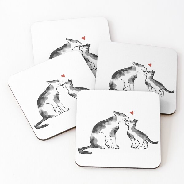 Item preview, Cat mom and her kitten designed and sold by Suunart.