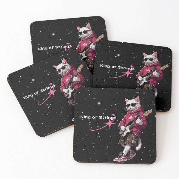 Item preview, King of Strings - Rockstar Cat designed and sold by OneCklick.