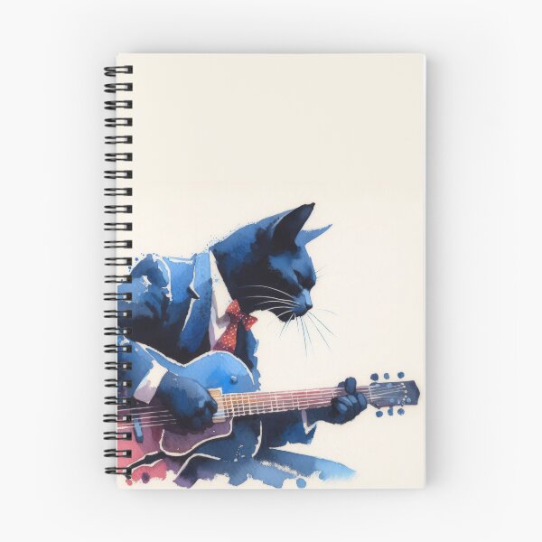 Item preview, Guitar Cat Watercolour designed and sold by KenRinkel.