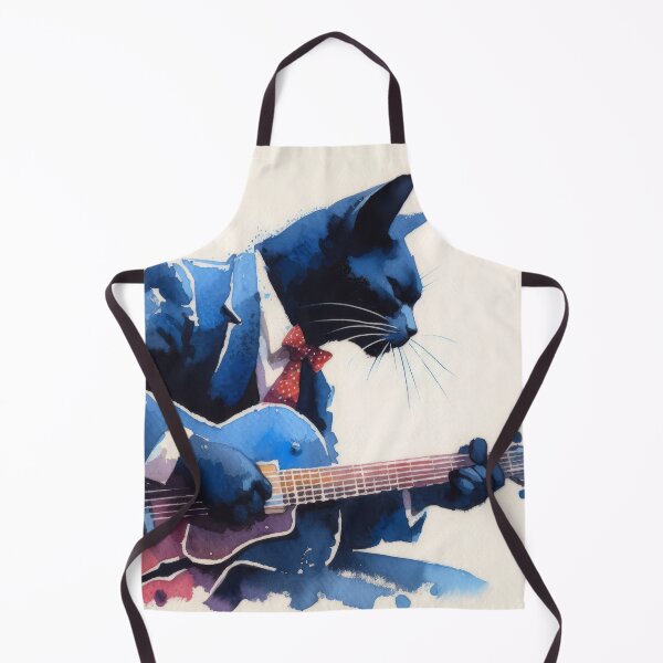Item preview, Guitar Cat Watercolour designed and sold by KenRinkel.