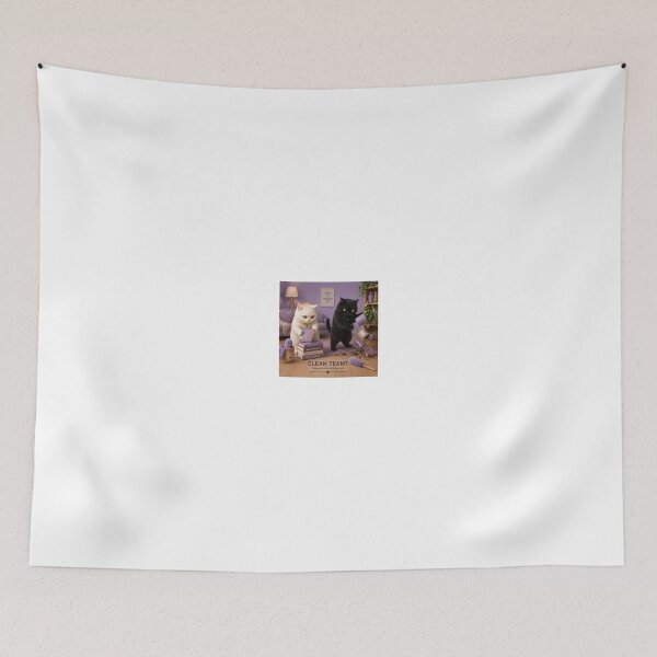 Item preview, Clean Team Depends Which Side You Ask Funny Cat designed and sold by LovelyCatGalaxy.