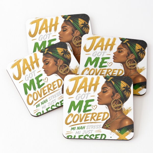 Item preview, Jah Got Me Covered – Blessed & Highly Favored designed and sold by IslandQuoteShop.