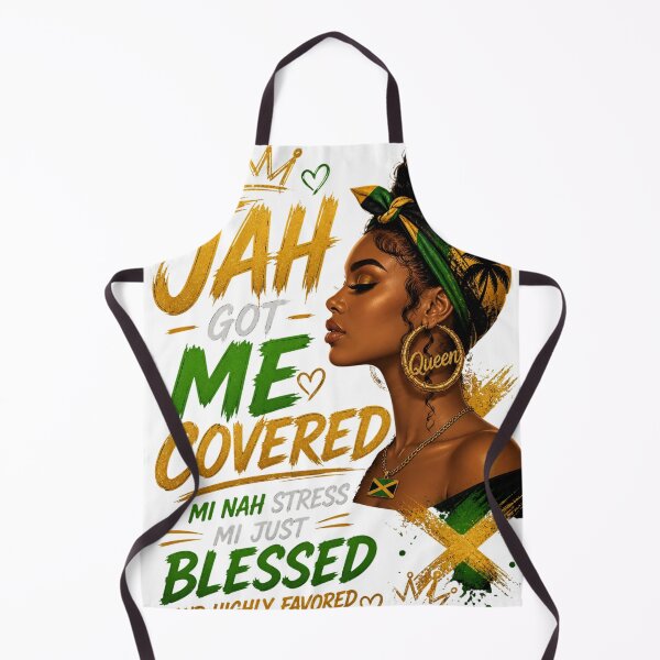 Item preview, Jah Got Me Covered – Blessed & Highly Favored designed and sold by IslandQuoteShop.