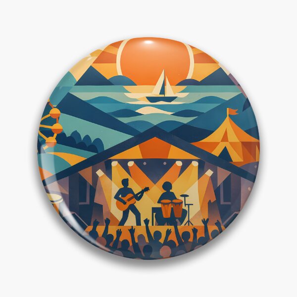 Item preview, Geometric Music Festival by the Sea designed and sold by InkSmithery.
