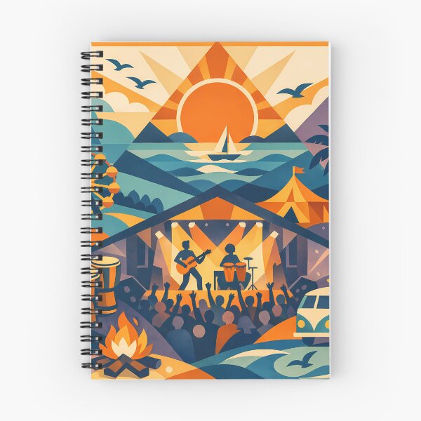 Item preview, Geometric Music Festival by the Sea designed and sold by InkSmithery.