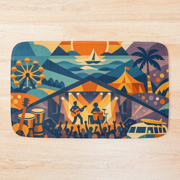 Item preview, Geometric Music Festival by the Sea designed and sold by InkSmithery.