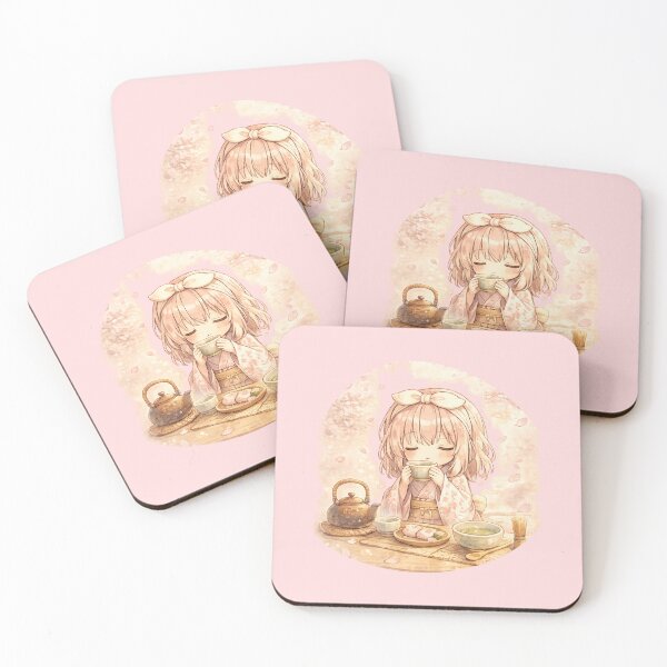 Item preview, Funny Kawaii Anime Tea Drinking Girl Emotional Support Tea Lover Gift For Cozy Girls designed and sold by Im-Ara.