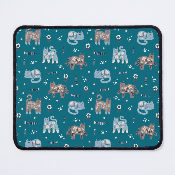Item preview, Cats and daisies designed and sold by PatternCreativa.