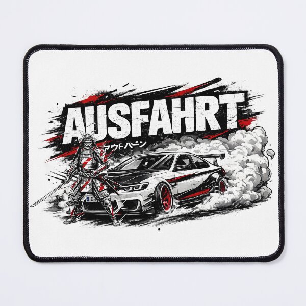 Item preview, AUSFAHRT Drift Japanese Samurai – German Tuner Streetwear Racing Graphic designed and sold by RvinJo8.