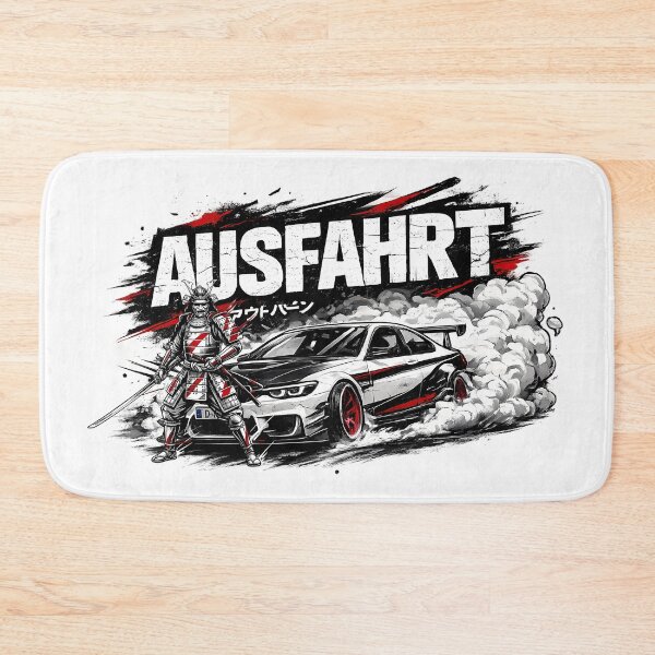 Item preview, AUSFAHRT Drift Japanese Samurai – German Tuner Streetwear Racing Graphic designed and sold by PING 999 STUDIO.