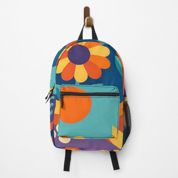 Item preview, Geometric Flowers in a Colour Block Landscape designed and sold by InkSmithery.