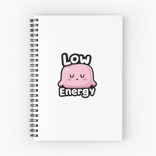 Item preview, Low Energy Cute Pink Blob Mood Cartoon Design designed and sold by StickerHavenn.