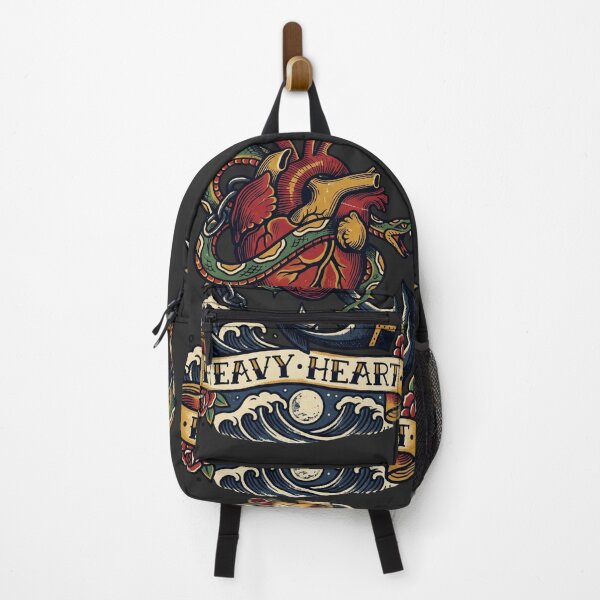 Item preview, Heavy Heart Anchor Snake Tattoo Flash Melancholy Breakup Vintage Tee designed and sold by afarkar.