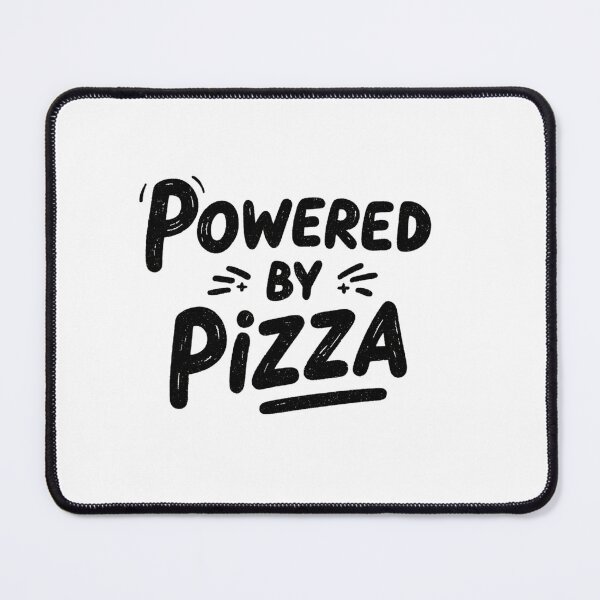 Item preview, Powered by Pizza Funny Food Lover Quote Design designed and sold by StickerHavenn.