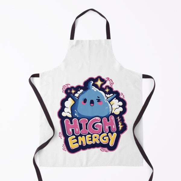 Item preview, High Energy Cute Blue Monster Cartoon Design designed and sold by StickerHavenn.