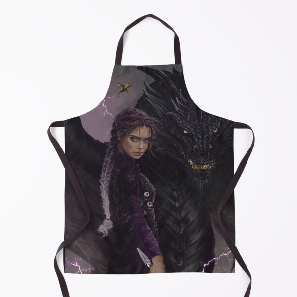 Item preview, Fourth wing - Violet Sorengail with two Dragons - Illustration Fan Art designed and sold by RoniArtbg.