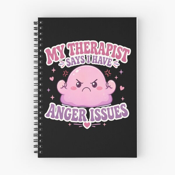Item preview, Funny Anger Issues Quote Cute Emotional Character Design designed and sold by StickerHavenn.