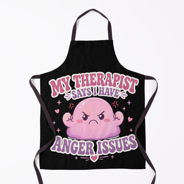 Item preview, Funny Anger Issues Quote Cute Emotional Character Design designed and sold by StickerHavenn.