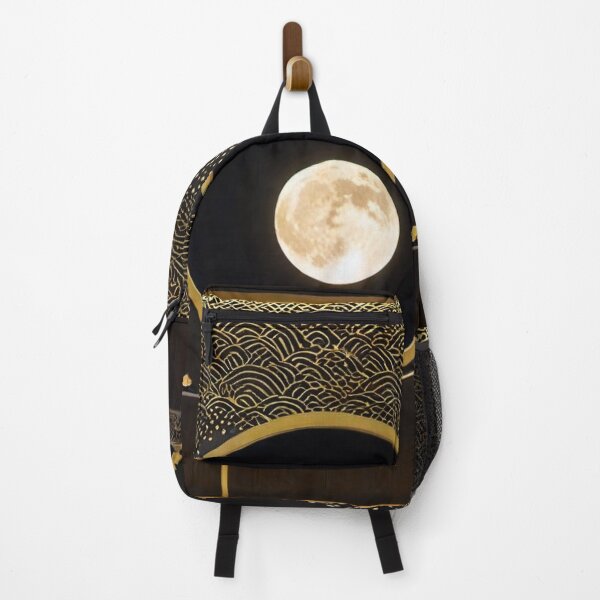 Item preview, Golden Zen Full Moon Wall Art designed and sold by momomoMNJ.