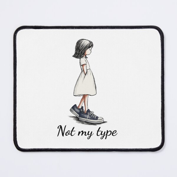 Item preview, Not My Type | Oversized Sneakers Minimalist T-Shirt Gift Idea designed and sold by FMproject.