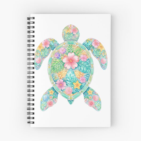 Item preview, Watercolor Floral Sea Turtle Tropical Mandala Graphic designed and sold by InfiniteOrbit.