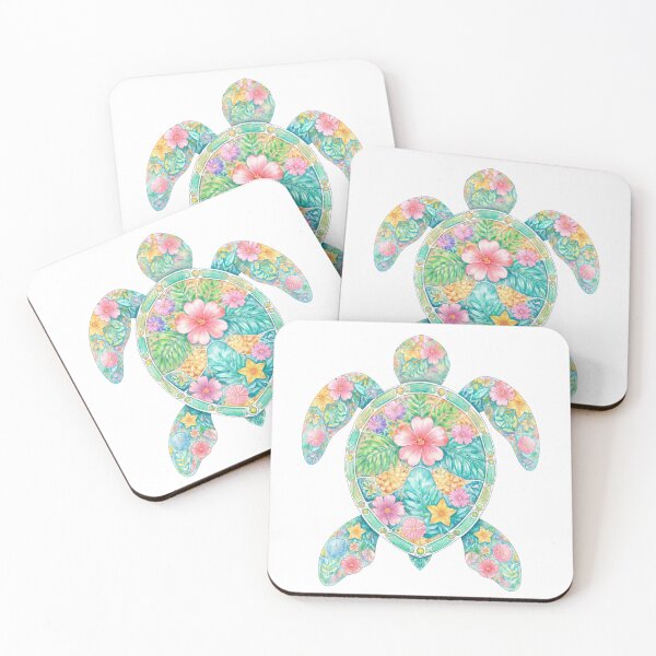 Item preview, Watercolor Floral Sea Turtle Tropical Mandala Graphic designed and sold by SupplyCode.