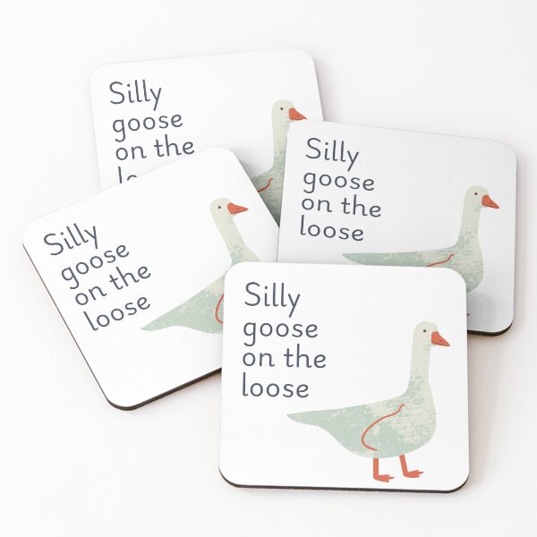 Item preview, Silly Goose on the Loose Funny Goose Art designed and sold by ChungusLiving.