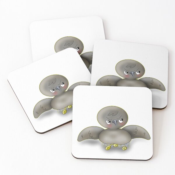Item preview, Funny Grumpy Kawaii Pigeon Acting Like a Crow Hoarding Shiny Objects designed and sold by BalRaju-Doodles.