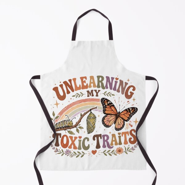 Item preview, Unlearning Toxic Traits Vintage Butterfly Self Growth Design designed and sold by StickerHavenn.