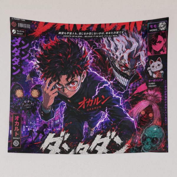 Item preview, DANDADAN OKARUN — Neon Supernatural Anime designed and sold by Dusk & Dawn Apparel.