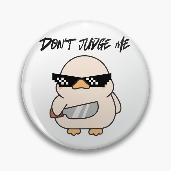 Item preview, Cool Duck with Sunglasses - Don't Judge Me Funny Quote designed and sold by mysakura.