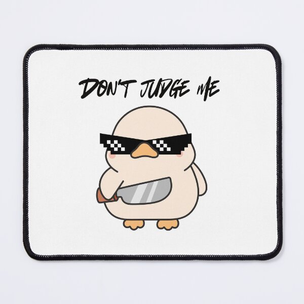 Item preview, Cool Duck with Sunglasses - Don't Judge Me Funny Quote designed and sold by mysakura.