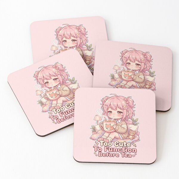 Item preview, Tea Lover Cute Cozy Aesthetic Gift For Introverts And Tea Addicts Funny Japanese Kawaii Anime Girl designed and sold by Im-Ara.