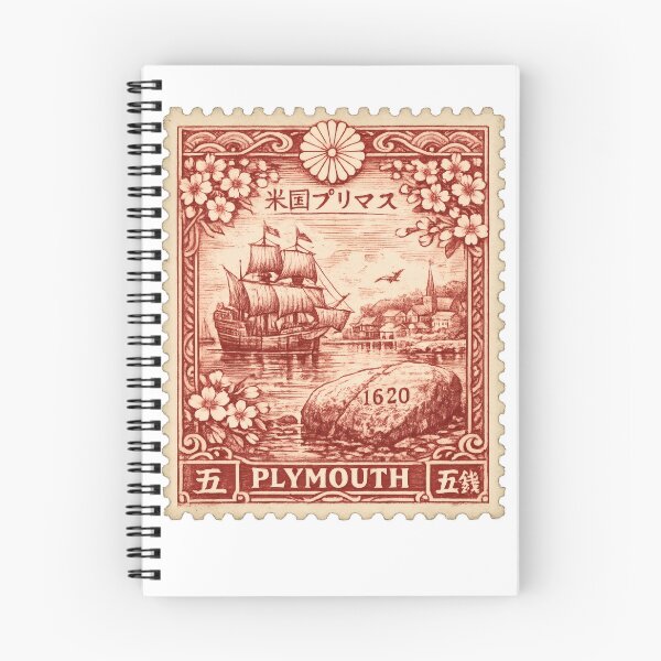 Item preview, Vintage Plymouth Stamp Illustration | Retro British Postage Art | Historic Naval Harbor City Travel Design of England designed and sold by PaintedPixels01.