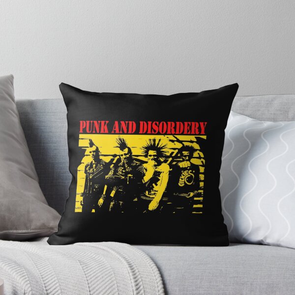 Artikelvorschau, Hardcore-Punk-Silhouette mit roter Typografie entworfen und verkauft von billiasbros.