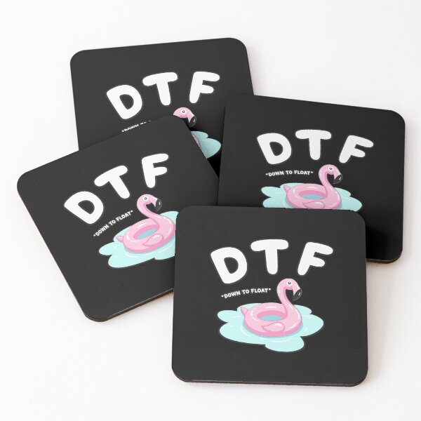 Item preview, DTF Down To Float Funny Flamingo Pool Float Summer Design designed and sold by Ekonolotie.