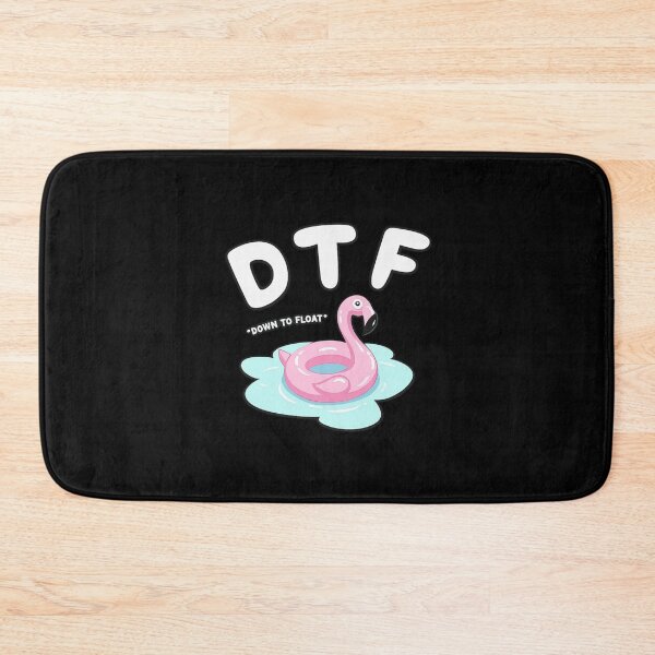 Item preview, DTF Down To Float Funny Flamingo Pool Float Summer Design designed and sold by Ekonolotie.