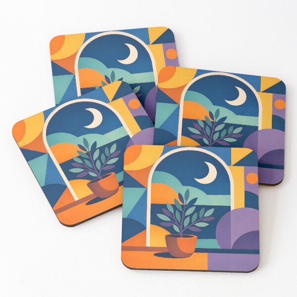 Item preview, Potted Plant by Moonlit Geometric Window designed and sold by InkSmithery.