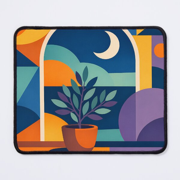 Item preview, Potted Plant by Moonlit Geometric Window designed and sold by InkSmithery.