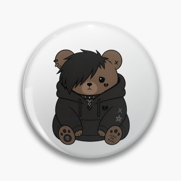 Item preview, Emo Bear In Hoodie  designed and sold by Planetporridge.