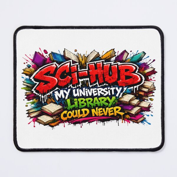 Item preview, SCI-HUB – My University Library Could Never Graffiti Meme designed and sold by Nerd Romance Café.