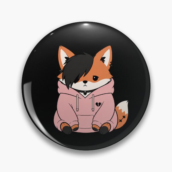 Item preview, Emo Fox In Hoodie Art designed and sold by Planetporridge.