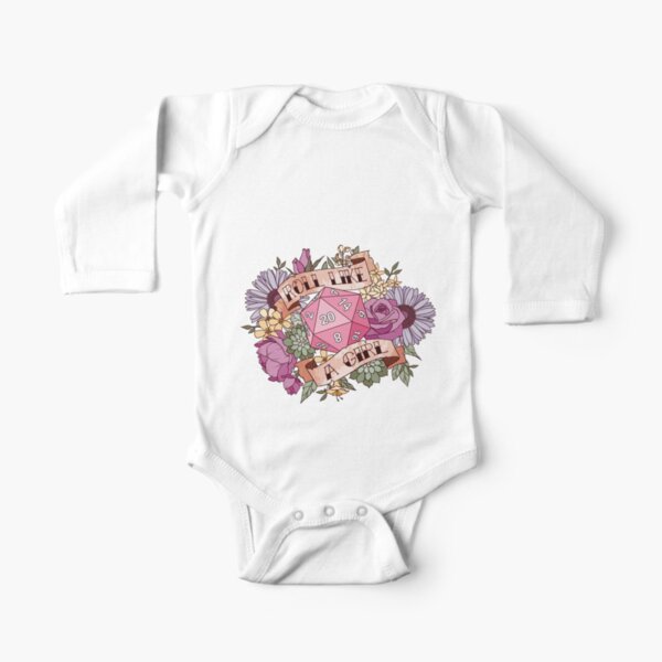 Roll Like a Girl Long Sleeve Baby One-Piece