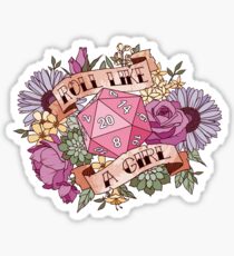 Rolle wie ein Mädchen Sticker