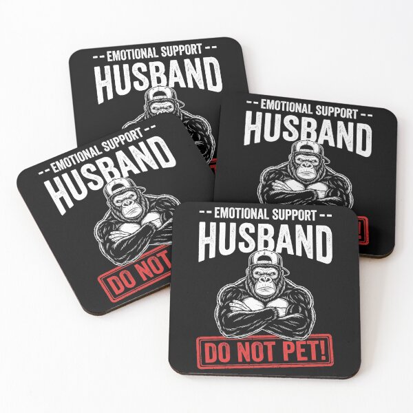 Item preview, Emotional Support Husband Do Not Pet! Gorilla Humor Funny Husband designed and sold by SofenArt.
