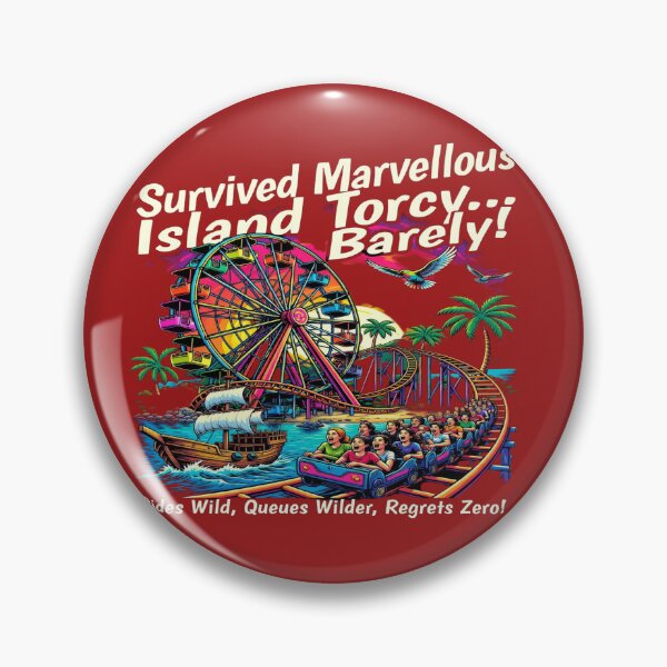 Item preview, Survived Marvellous Island Torcy Barely T-Shirt | Funny Festival & Amusement Park Graphic Tee | Summer Adventure Shirt  Tags designed and sold by Sushikidsntod.