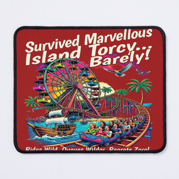 Item preview, Survived Marvellous Island Torcy Barely T-Shirt | Funny Festival & Amusement Park Graphic Tee | Summer Adventure Shirt  Tags designed and sold by Sushikidsntod.